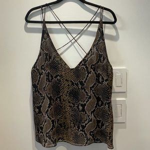 Zara snake print cami